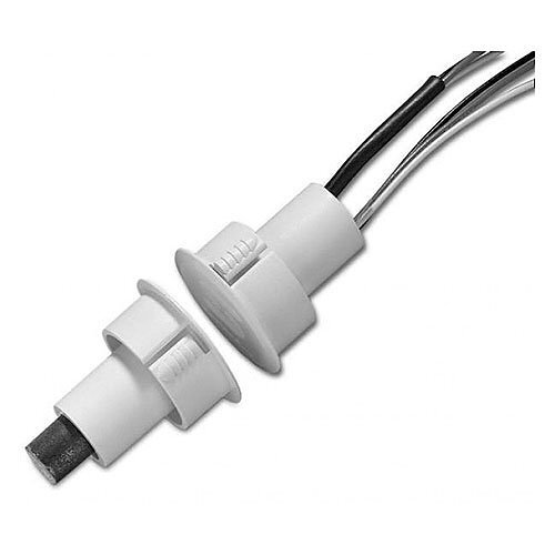 1078CW-N 1078C Wide Gap Door Recessed Switch With Wire Leads, 100 V AC/DC, 0.5 A, 1NO Contact, Natural White