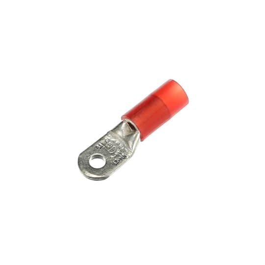 RD10161 Sta-Kon RD Series Insulated Ring Terminal, 8 AN AWG Conductor, 1.4 in L, Brazed/Overlapped Seam Barrel, Copper, Red