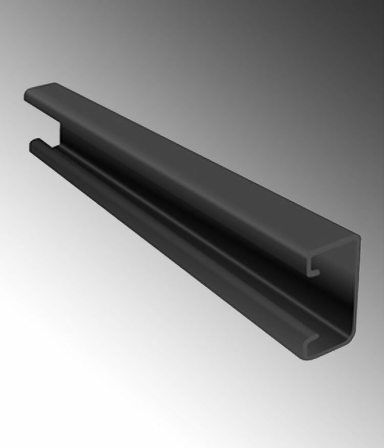 PV0000B22 Solid Strut Channel, 10 ft x 1-5/8 inch x 1-5/8 inch, PVC Coated Steel, 12 Gauge