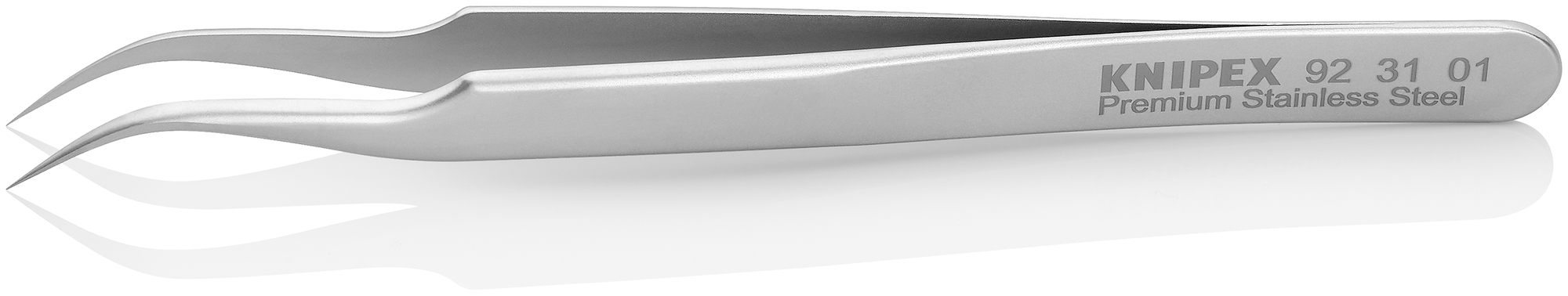 Premium Stainless Steel Gripping Tweezers-45°Angled-Needle-Point Tips, 4 3/4 in., 0.09 mm TT, 0.16 mm TW