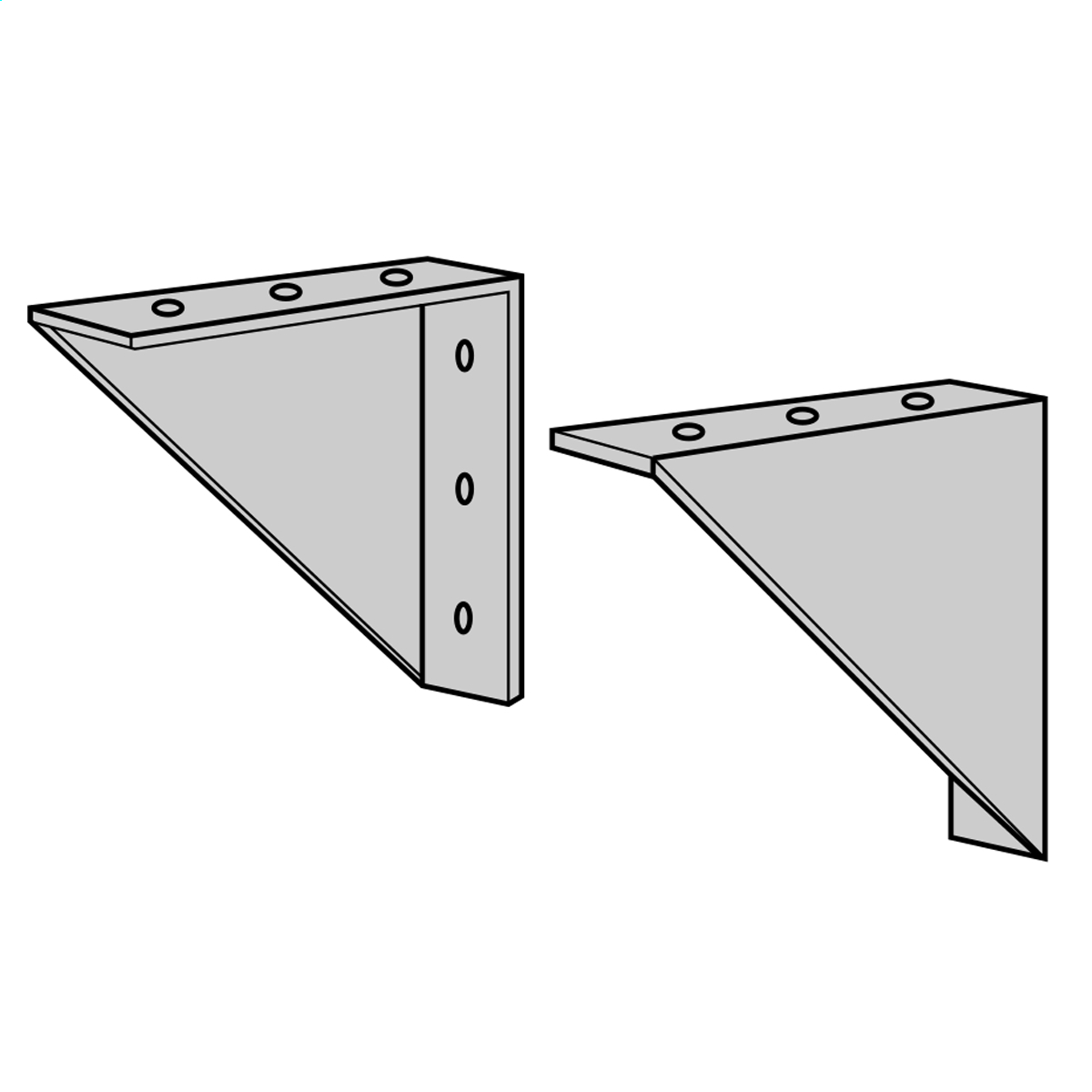 PL79911 Wall Mounting Bracket, For Use With 11 to 15 kVA 3-Phase Encapsulated Transformer