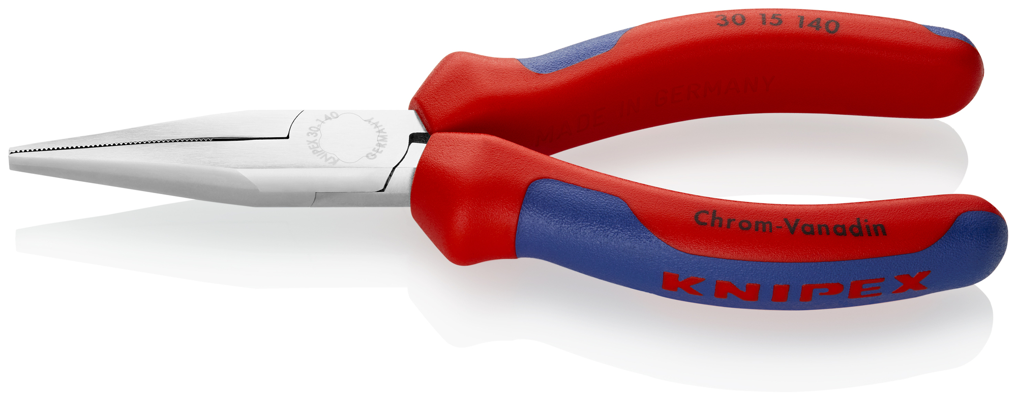 Long Nose Pliers-Flat Tips, 5 1/2 in., Multi-Component