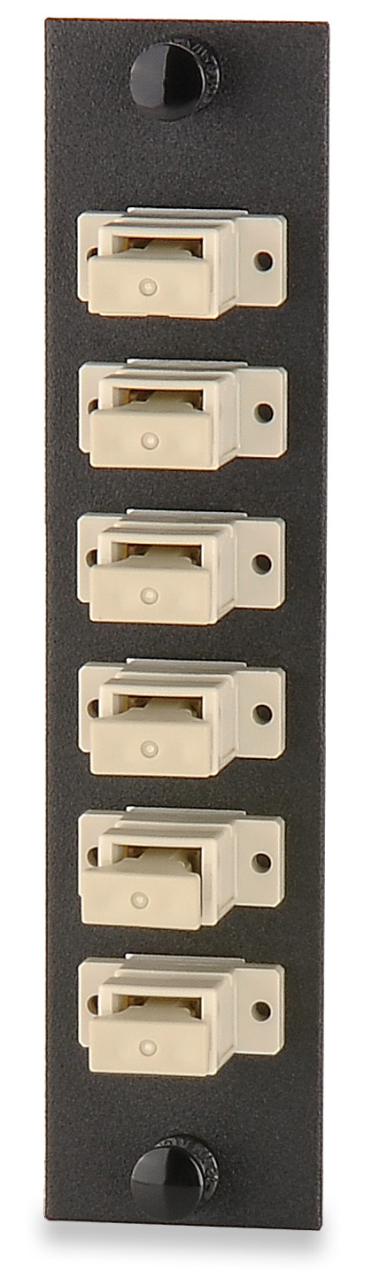 UFE-B-06SC Optical Fiber Adapter Plate, SC Simplex End B, (6) OM1/OM2 Fiber
