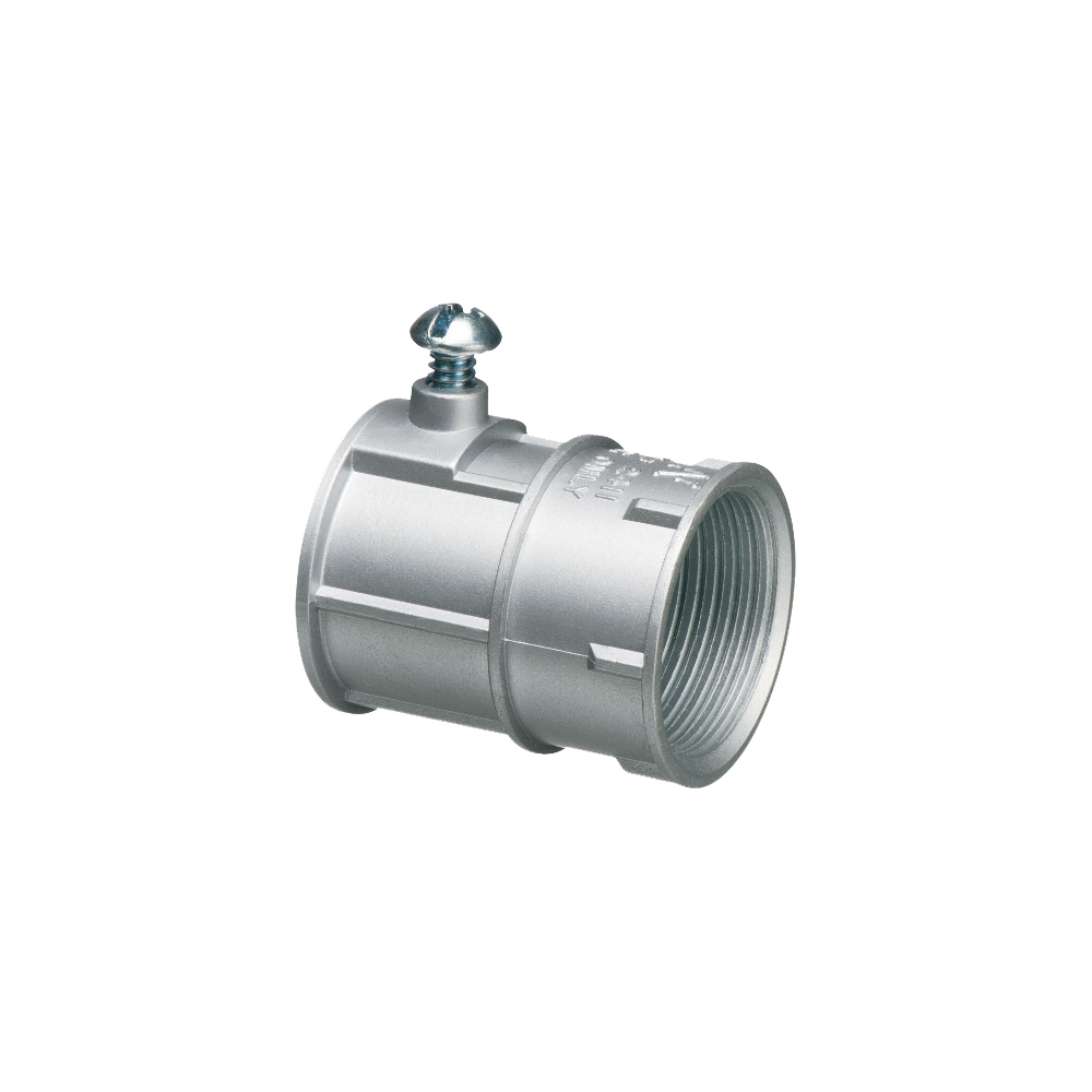 2411 Conduit Combination Coupling, 3/4 in, For Use With EMT to Rigid Conduit, Zinc