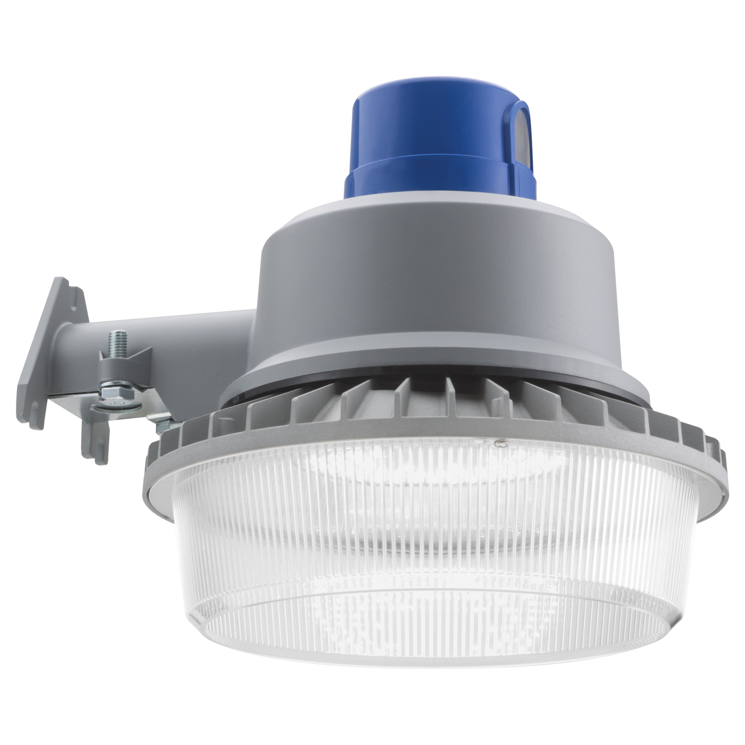 BGR LED P2 40K MVOLT PER DNA M2 Dusk-to-Dawn Security Light, LED Lamp, 56 W Fixture, 120 to 277 V, Grey Housing