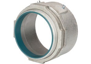 3511 Bridgeport Concrete Tight Set Screw Connector, 6 in Trade, For Use With Rigid/IMC Conduit, Malleable Iron, Electro-Plated Zinc
