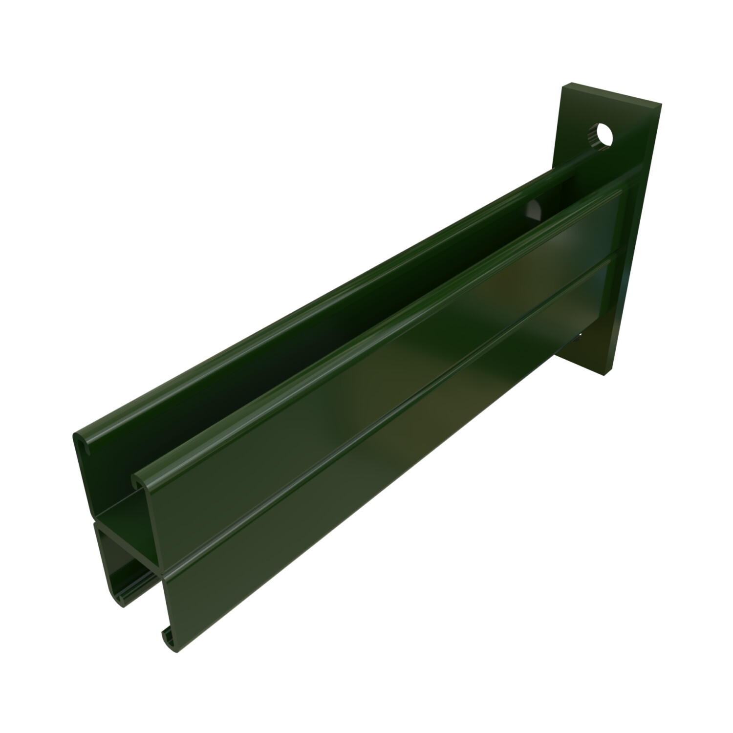P2544-GR P2544 Channel Bracket, 24 in L x 1-5/8 in W x 1/4 in THK, HRPO Steel