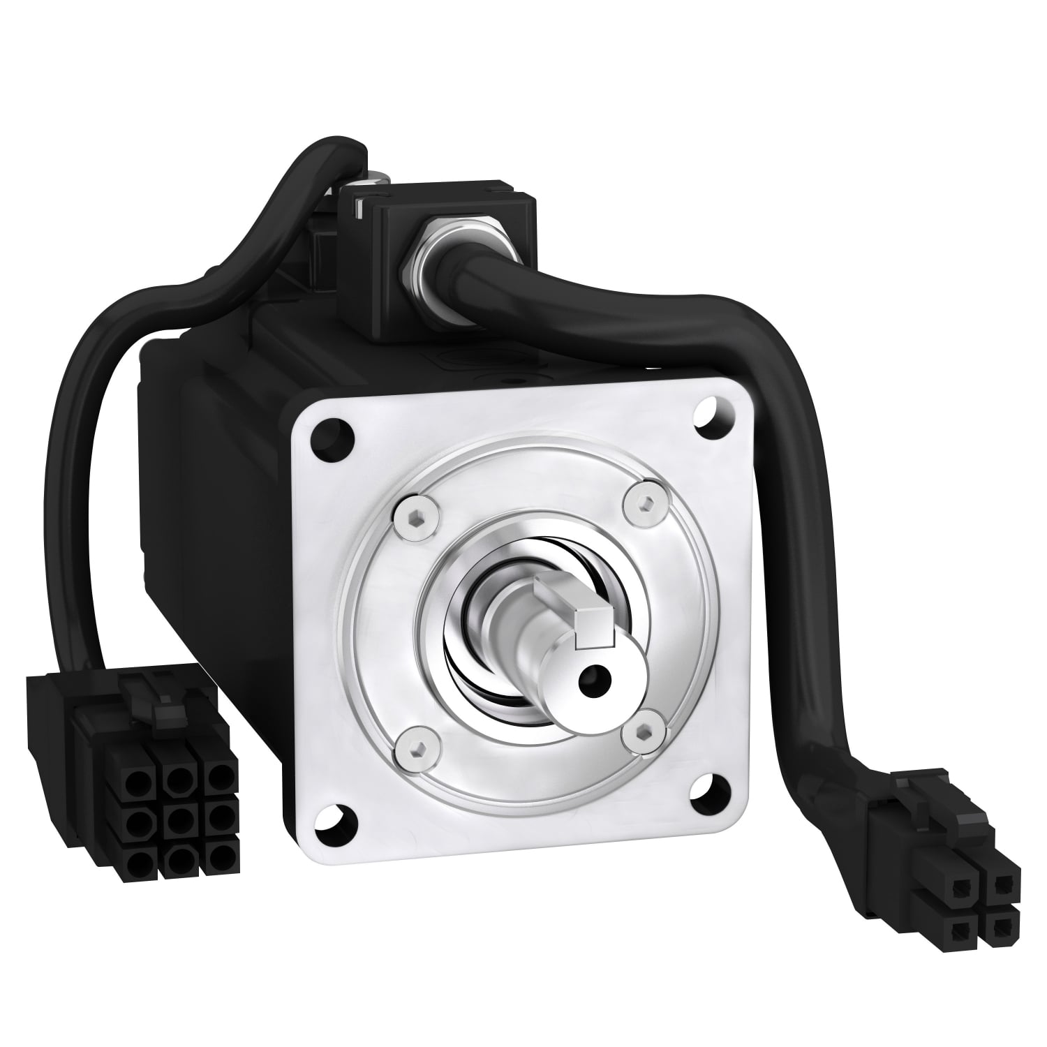 BCH2LD0433CA5C Lexium 1 or 3-Phase Singleturn Keyed Shaft End Natural Convection Servo Motor With Key, Oil Seal, 0.53 hp, 220 V, 7.76 A, 5000 rpm Speed, Flange Mount