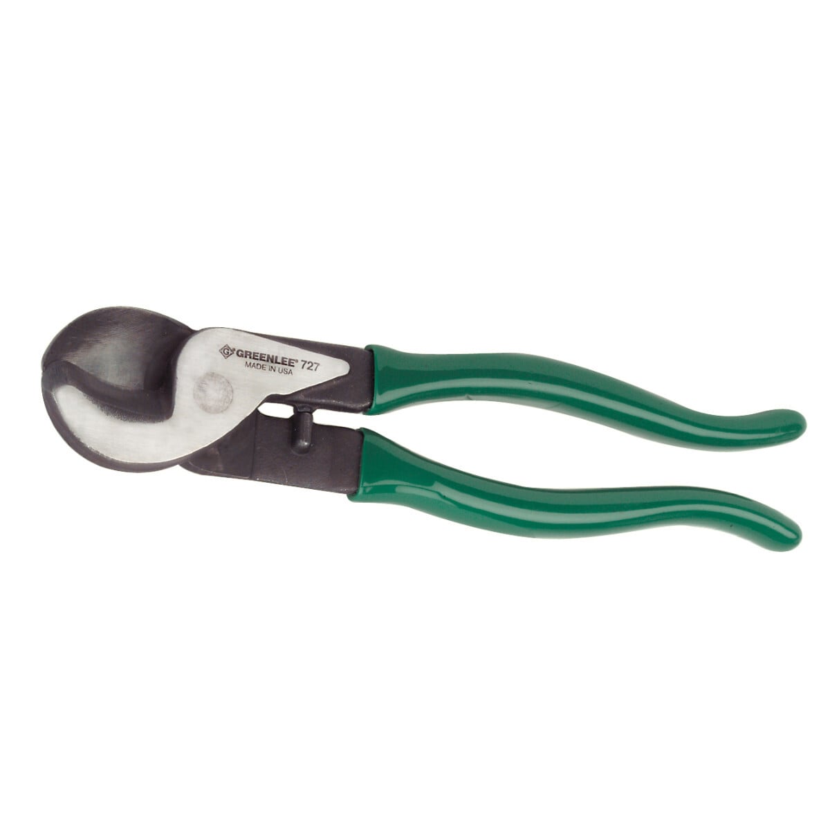 727 Heavy Duty Cable Cutter, 2/0 AWG Aluminum, 1 to 2/0 AWG Copper Cable/Wire, 9-3/4 in OAL, Shear Cut, Forged Steel Jaw
