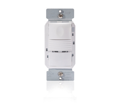 PW100G Wattstopper 1-Relay Wall Switch Occupancy Sensor, 120/230/277 VAC, Passive Infrared Sensor, 525 sq-ft Coverage, 180 deg Viewing