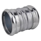 Compression Coupling, Concrete Tight, Conduit Size 3-1/2 Inches, Length 5.176 Inches, Material Zinc Plated Steel, For use with EMT Conduit