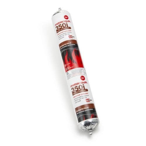 66611 Metacaulk 350i Intumescent Firestop Sealant, Sausage Pack Container, Up to 3 hr Fire Rating, Red, 40 to 120 deg F, <10 g/L VOC
