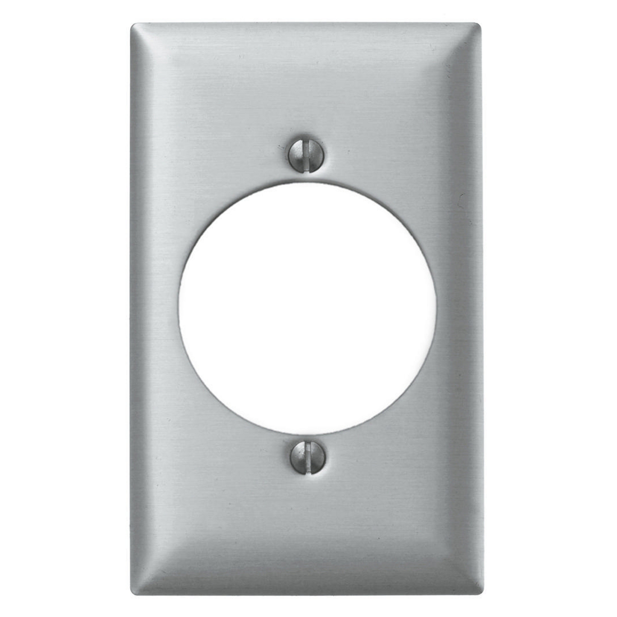 SA723 Standard Receptacle Wall Plate, 1 Gangs, Aluminum