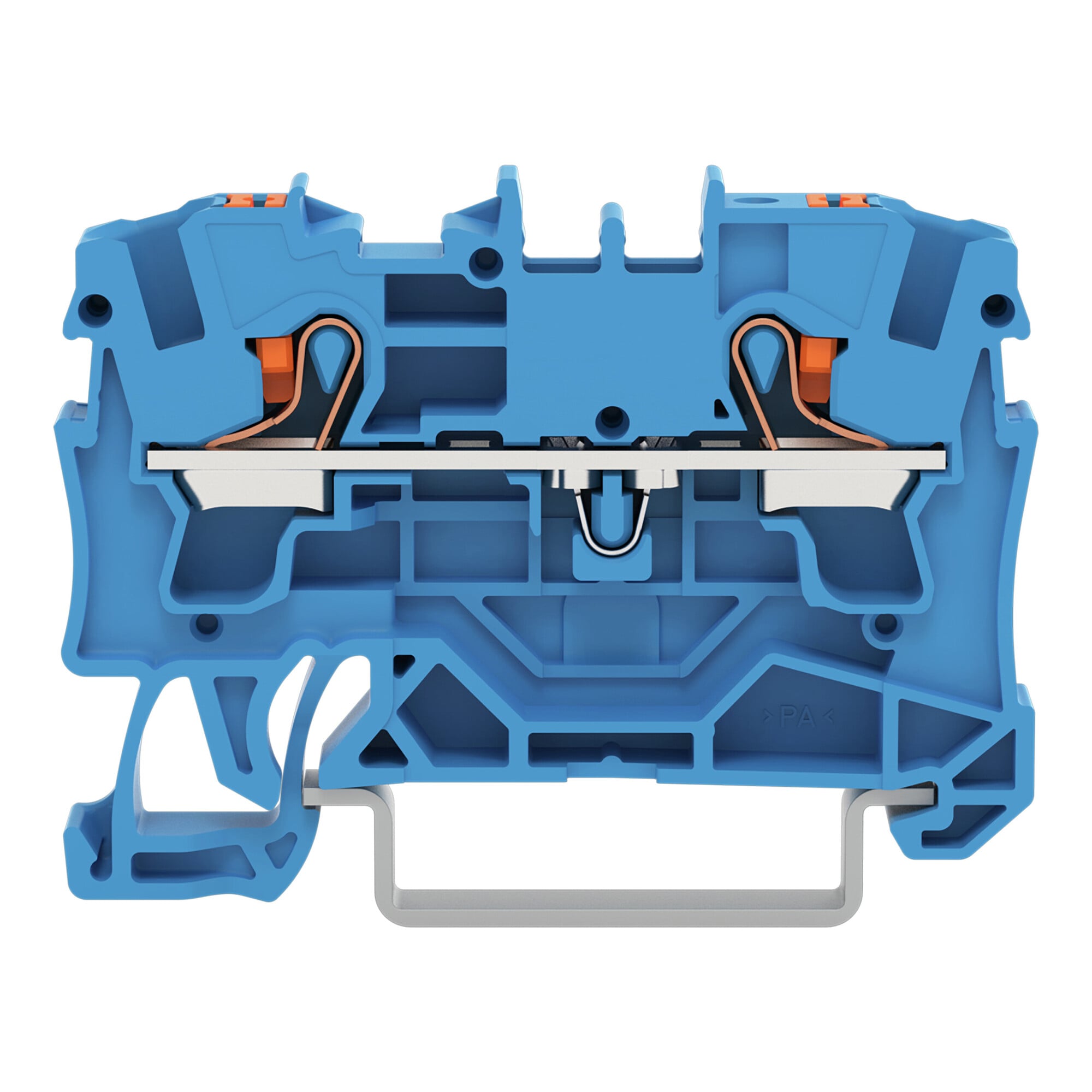 2204-1204 Operating Tool Conductor Terminal Block, 800 V, 32 A, 20 to 10 AWG Wire, 1 Poles, DIN Rail Mount