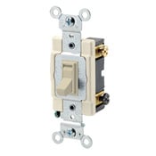 54503-2I 3-Way Framed Grounding AC Quiet Toggle Switch, 120/277 V AC, 15 A, 1/2, 2 hp Power Rating