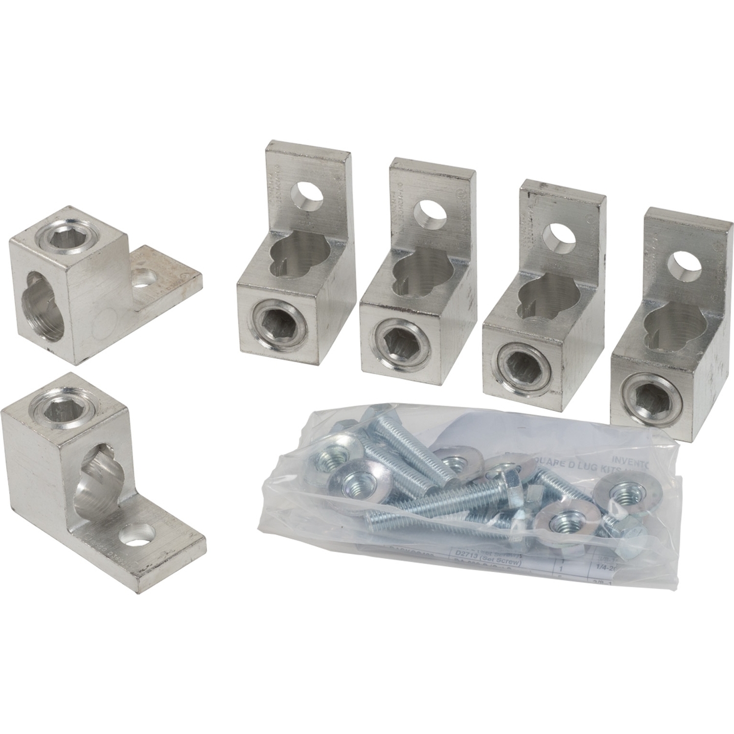 DASKP400 Mechanical Lug Kit, 3 Pieces, For Use With 1-Phase Primary and Secondary, 3-Phase Delta Primary, 3-Phase Delta Secondary Transformer
