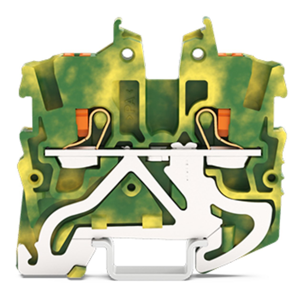 2250-1207 Terminal Block, 24 to 16 AWG Wire, DIN Rail Mounting