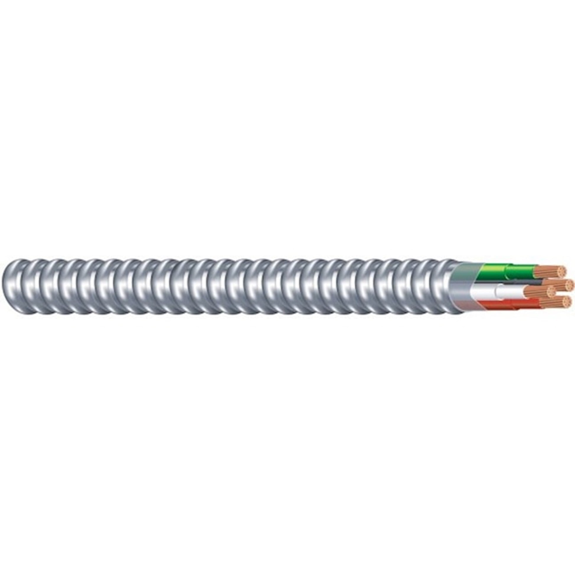 MC Armorlite Cable, 12 AWG, 3 Conductors, Stranded, 250 Foot Coil