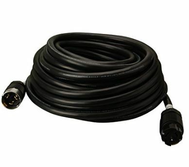 50ft California Style Extension Cord with Locking Plug and Connector Ends, 6/3 and 8/1 SEOW, 50 Amp