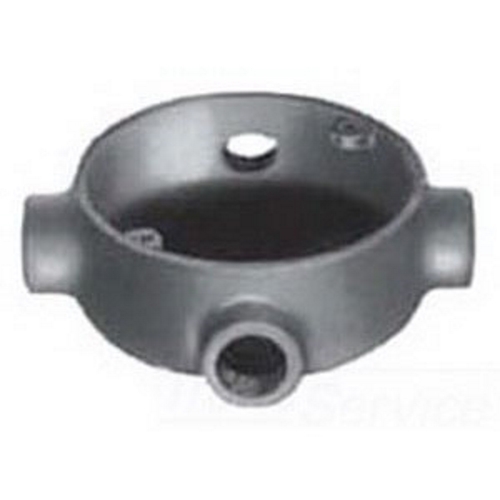 Unilets; SHE Conduit Outlet Box; 18 Cubic-Inch, Malleable Iron, Threaded
