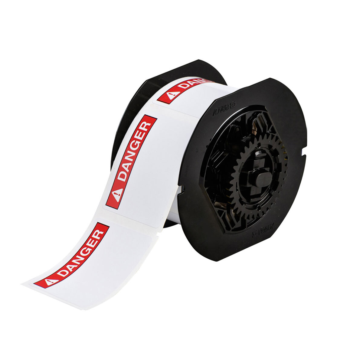 B30-241-595-ANSIDA B30 Pre-Printed Pre-Cut Rectangular Label, 2-1/4 in H x 3 in W, ANSI DANGER Legend, Red on White, B-595 Vinyl