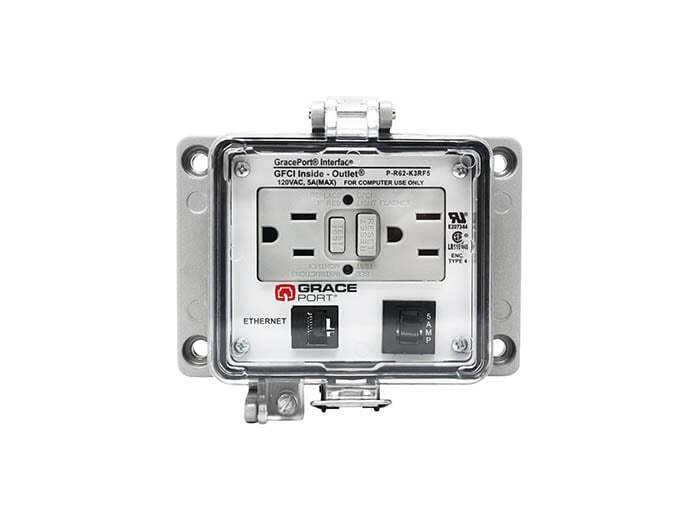 P-R62-K3RF5 Bulkhead Connector, Aluminum Housing