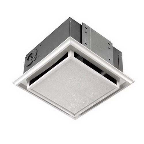 NuTone Duct-free Ventilation Fan with plastic grille, snap-in mounting and charcoal filter.