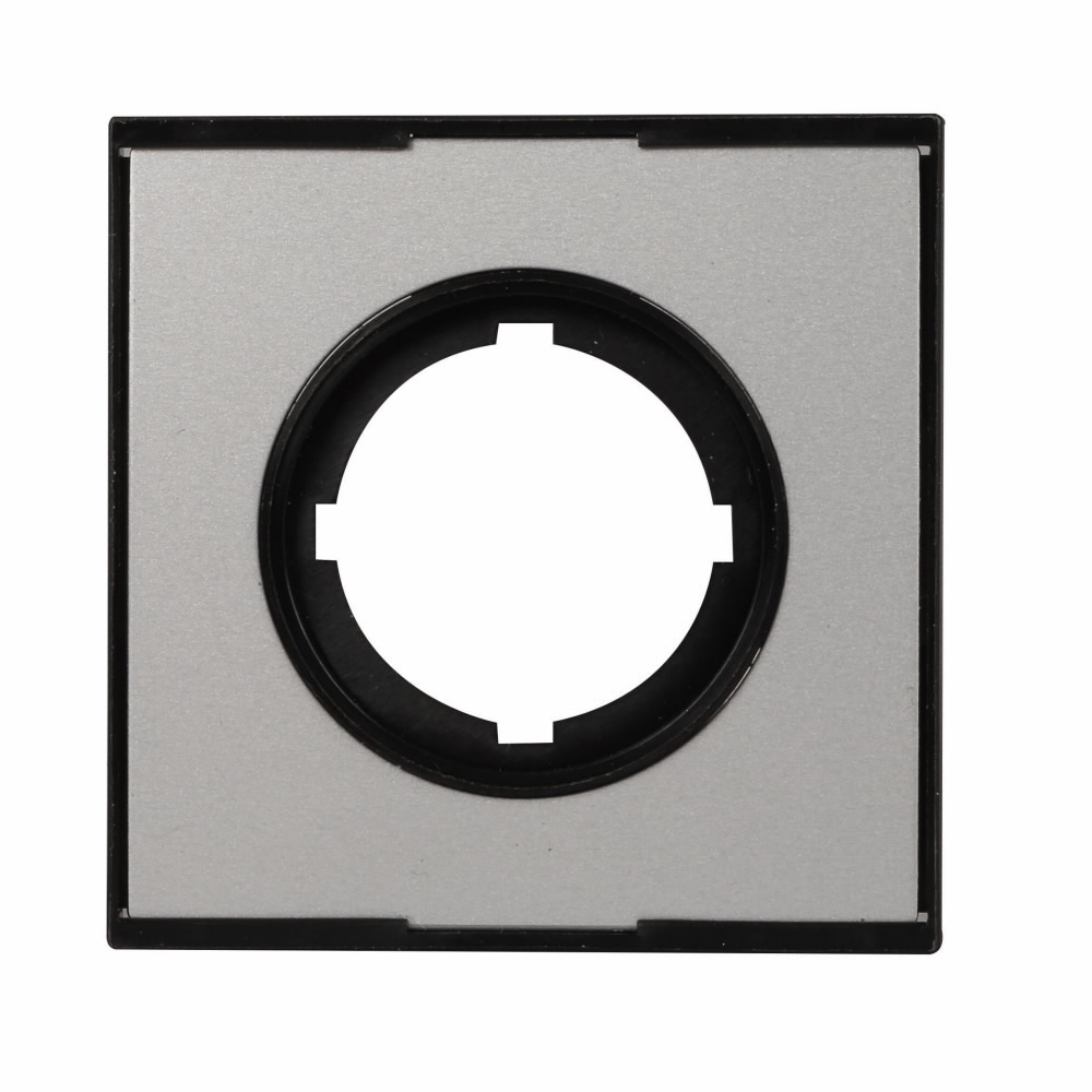M22-XCK3 RMQ-Titan M22 Legend Plate, 60 mm H x 60 mm W, Square Plate, Silver Field