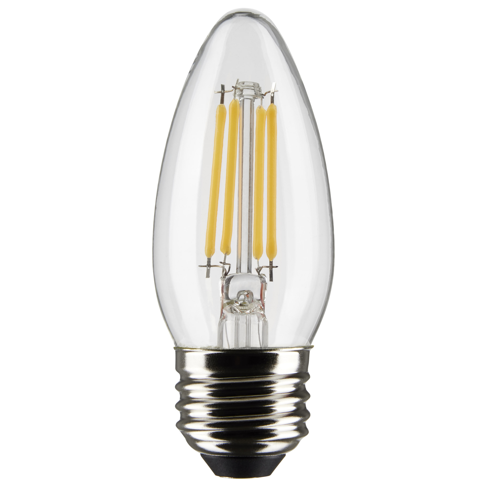 S21290 Bulb, 5.5 W, 60 W Incandescent Equivalent, E26 Lamp Base, B11 Shape, 500 Lumens