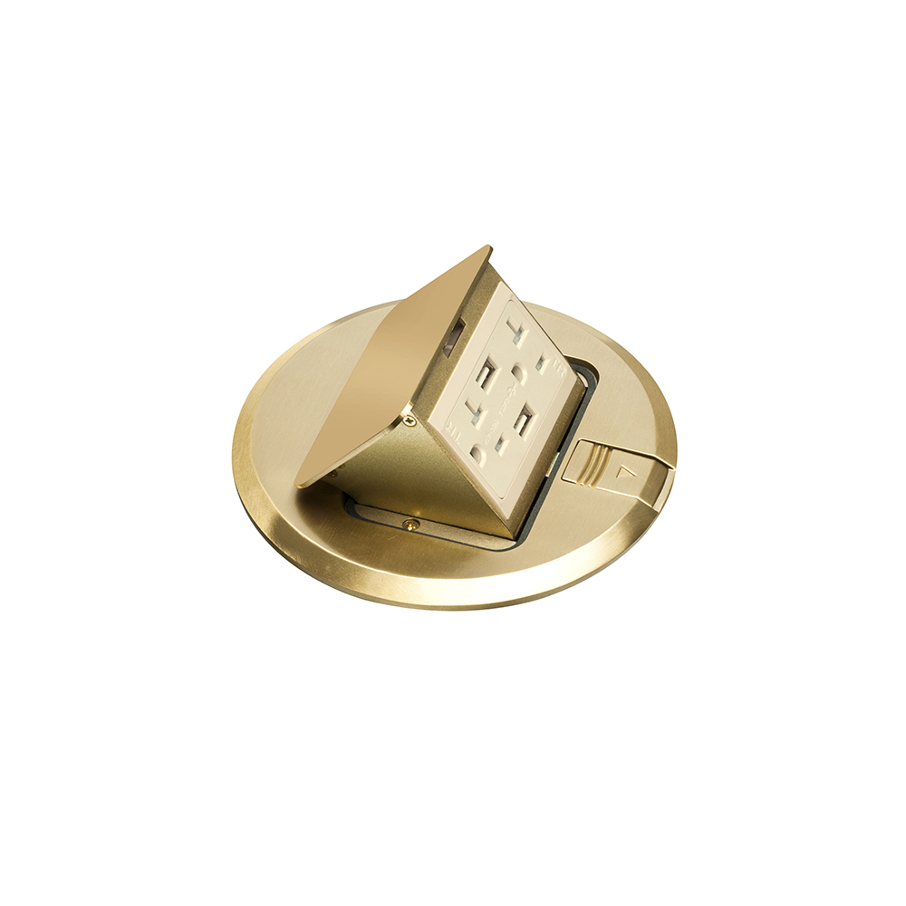 FLBT6620UMB Pop-Up Trapdoor Cover Kit, 5.866 in Dia, Brass