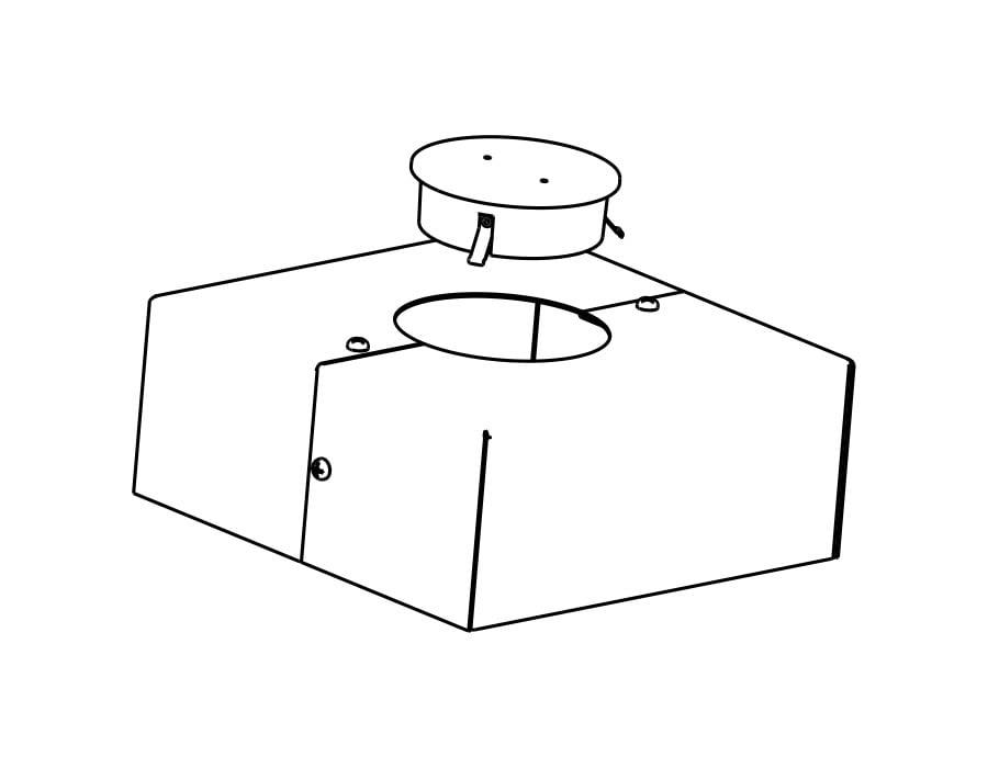 BCK-R4 Base Cover and Cap Kit, For Use With 4 in Round Pole