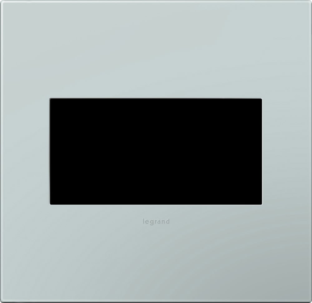 AWP2GBL4 Adorne Designer Wall Plate, 2 Gangs, 5.29 in W x 5.13 in H, Plastic