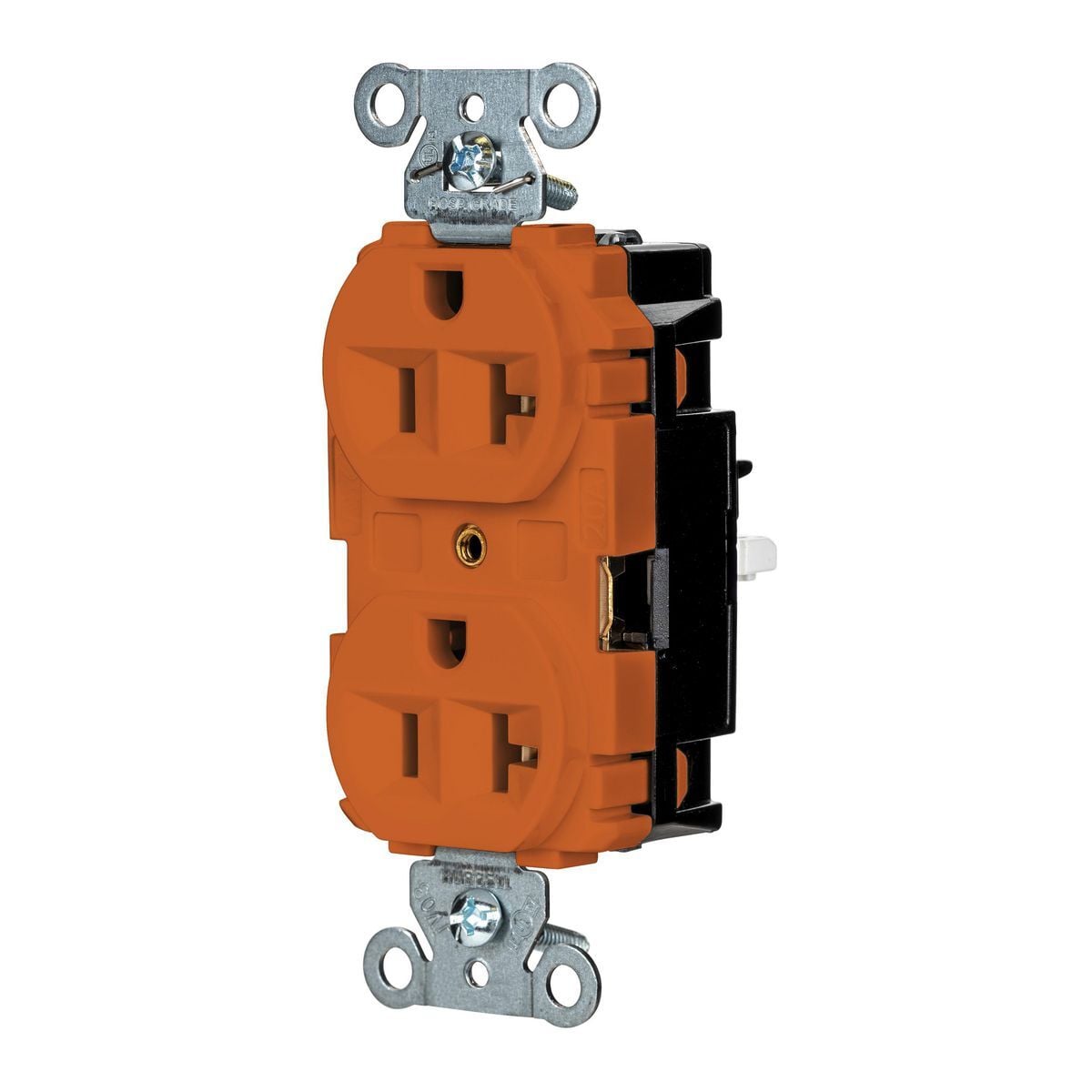 5362STO EdgeConnect Straight Blade Receptacle, 125 V, 20 A, 2 Poles, 3 Wires, Orange