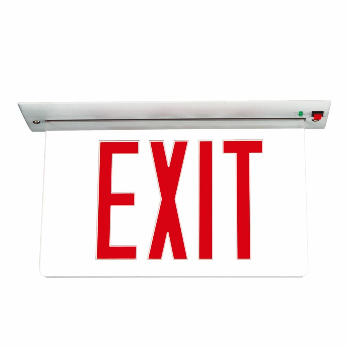 EUR70G Sure-Lites EUR Universal Face Emergency Exit Sign Lamp, LED Lamp, 120 to 277 V AC, EXIT Legend