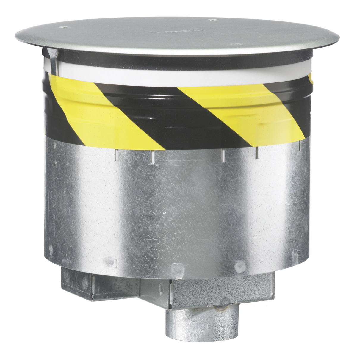 S1R8PTFIT3CHI Flush Recessed Standard Sized Poke-Through, 8 in Hole, 9.53 in Dia x 0.06 in THK Cover, 1000 lb Capacity, Assorted Materials