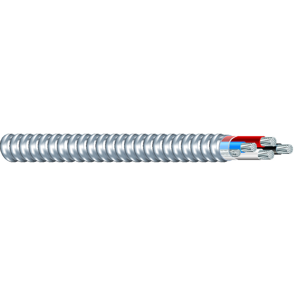 55274799 AA-8000 MC AL Feeder THHN/THWN-2 Conductors, Reel Packaging, 600 V, (4) Conductors 250 AWG Conductor Stranded Conductor
