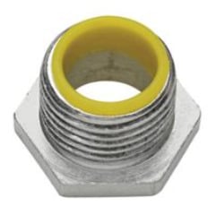 1061 Insulated Threaded NPSM Conduit Bushed Nipple, 6 in, For Use With Rigid and IMC Conduits, Malleable Iron