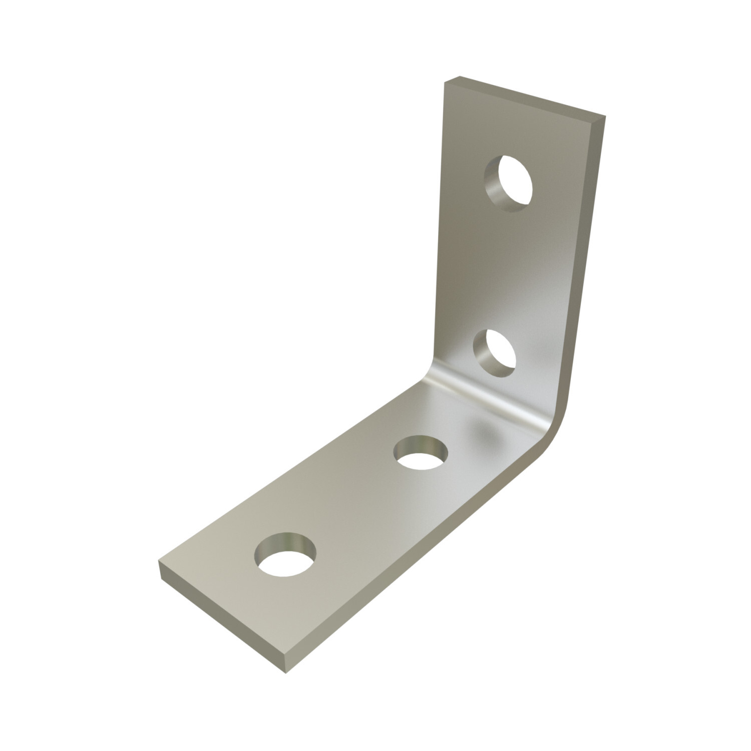 P1325-SS 90 deg Angle Fitting, 4 Holes, 1-5/8 in W x 1/4 in THK, HRPO Steel