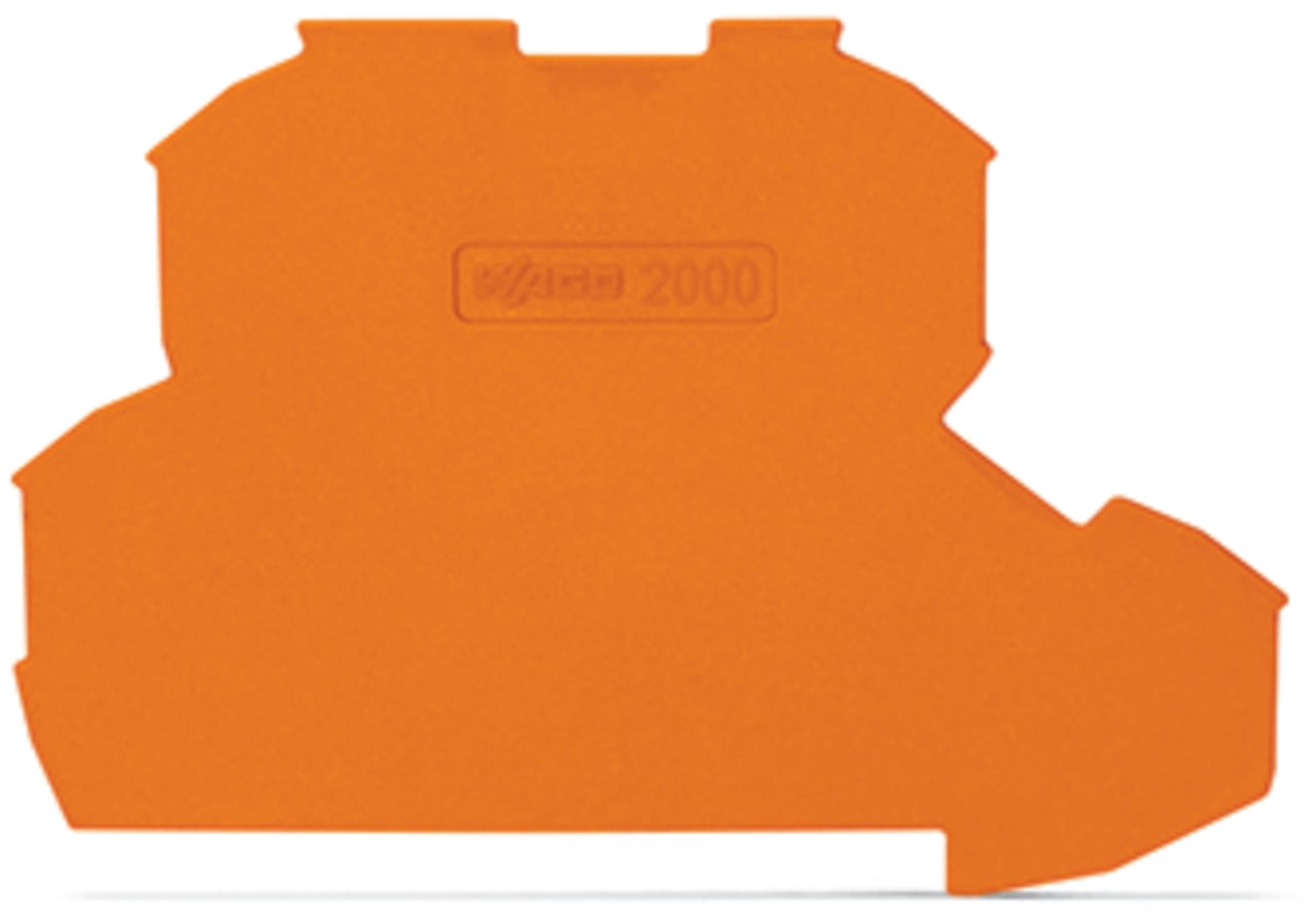 2000-2292 End plate, 0.7 millimeter Thickness, Polyamide, Orange