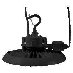 UFOHIBA2A/150UNVD850/BL/62323 UFO High Bay Light LED lamp, 150 W fixture, 120 to 277 V, Black Painted housing