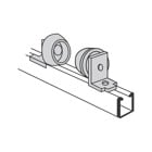Pipe Roller (pair) with cast aluminum rollers and steel brackets.