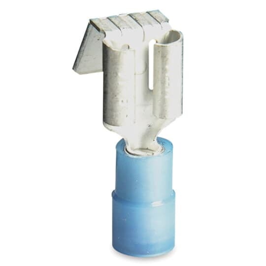 RA18-250FP Sta-Kon 250 Insulated Piggy Back Disconnect, 22 to 18 AWG Conductor, Brass, Red