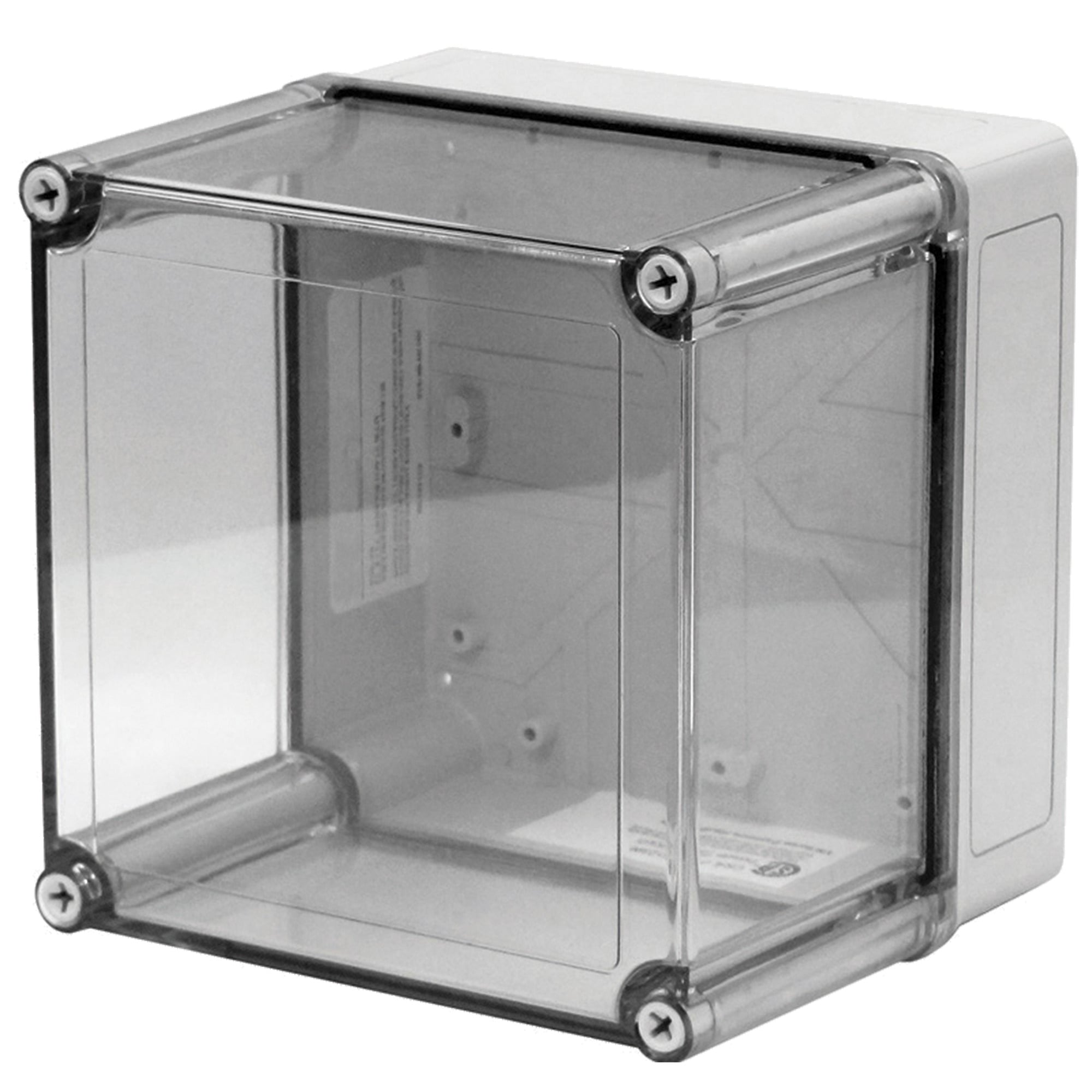 VM773CT VM Thermoplastic Wall Mounted Industrial Enclosures, x 7 in W x 3.02 in D x 7 in H, NEMA Type 3, Type 3R, Type 4, Type 4X, Type 12, Type 13/IP66 NEMA Rating, Fiberglass
