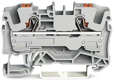 2206-1201 Operating Tool Conductor Terminal Block, 800 V, 41 A, 20 to 8 AWG Wire, 1 Poles, DIN Rail Mount