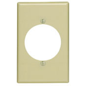 80528-I Midway Size Traditional Wall Plate, 1 Gangs, 3-1/8 in W x 4-7/8 in H, Thermoset, Ivory