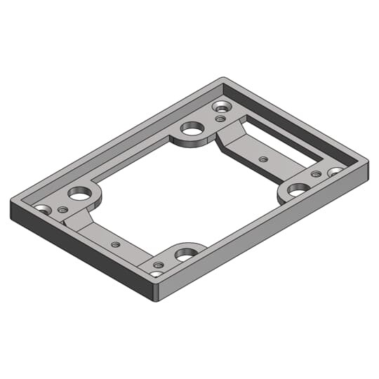 SP-641-FL-AL Steel City Tile Flange, Aluminum