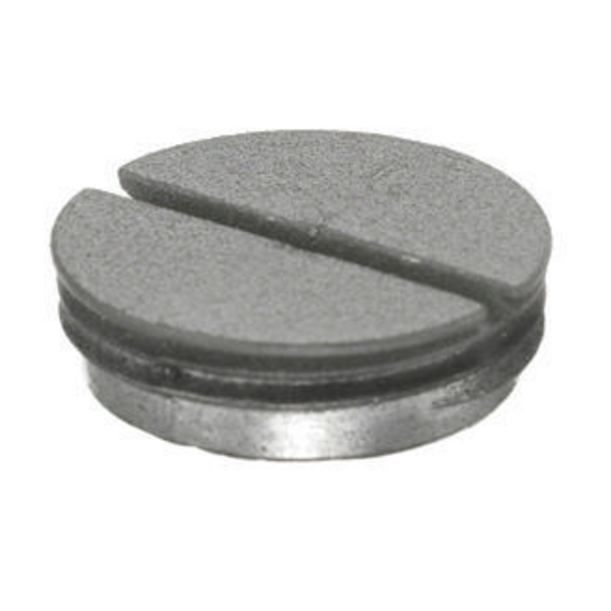 S1FP34GY Replacement Standard Sized Flush Plug, For Use With S1SPFFx, S1SPFFTx Furniture Feed Cover, 3/4 in NPT, Cast Aluminum, Gray