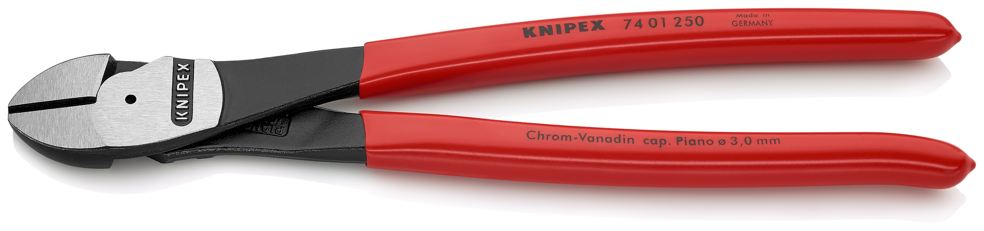 High Leverage Diagonal Cutters, 10 in., Plastic Coating