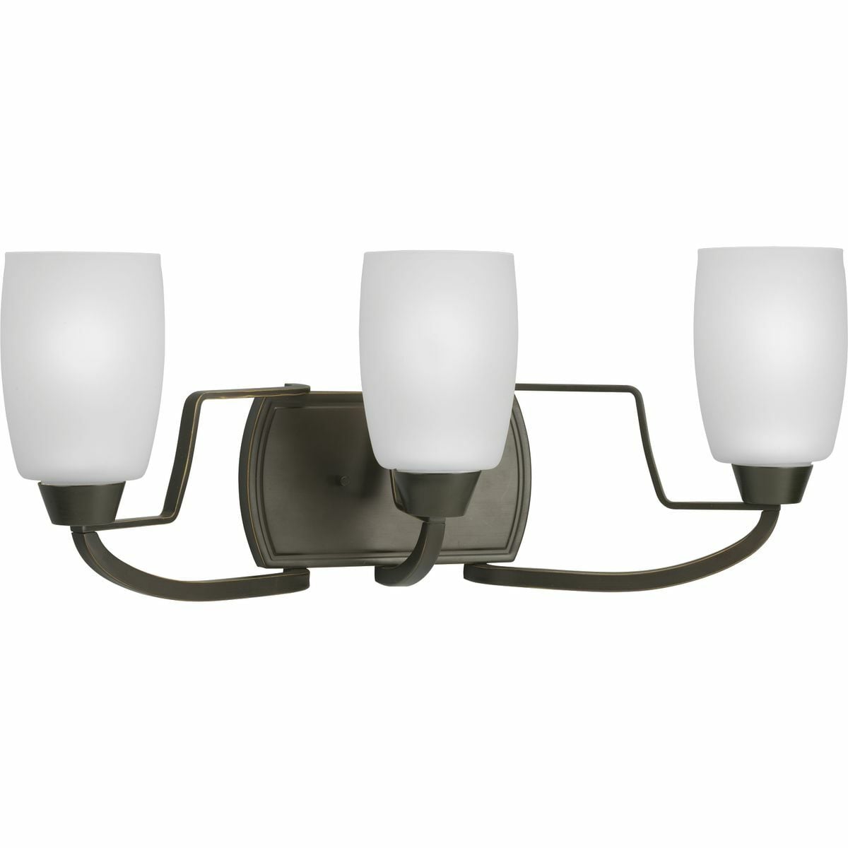 P2796-20 Wisten Modern/Transitional Bath Bracket, (3) A19 Lamp, 120 V AC, Bronze Painted Housing