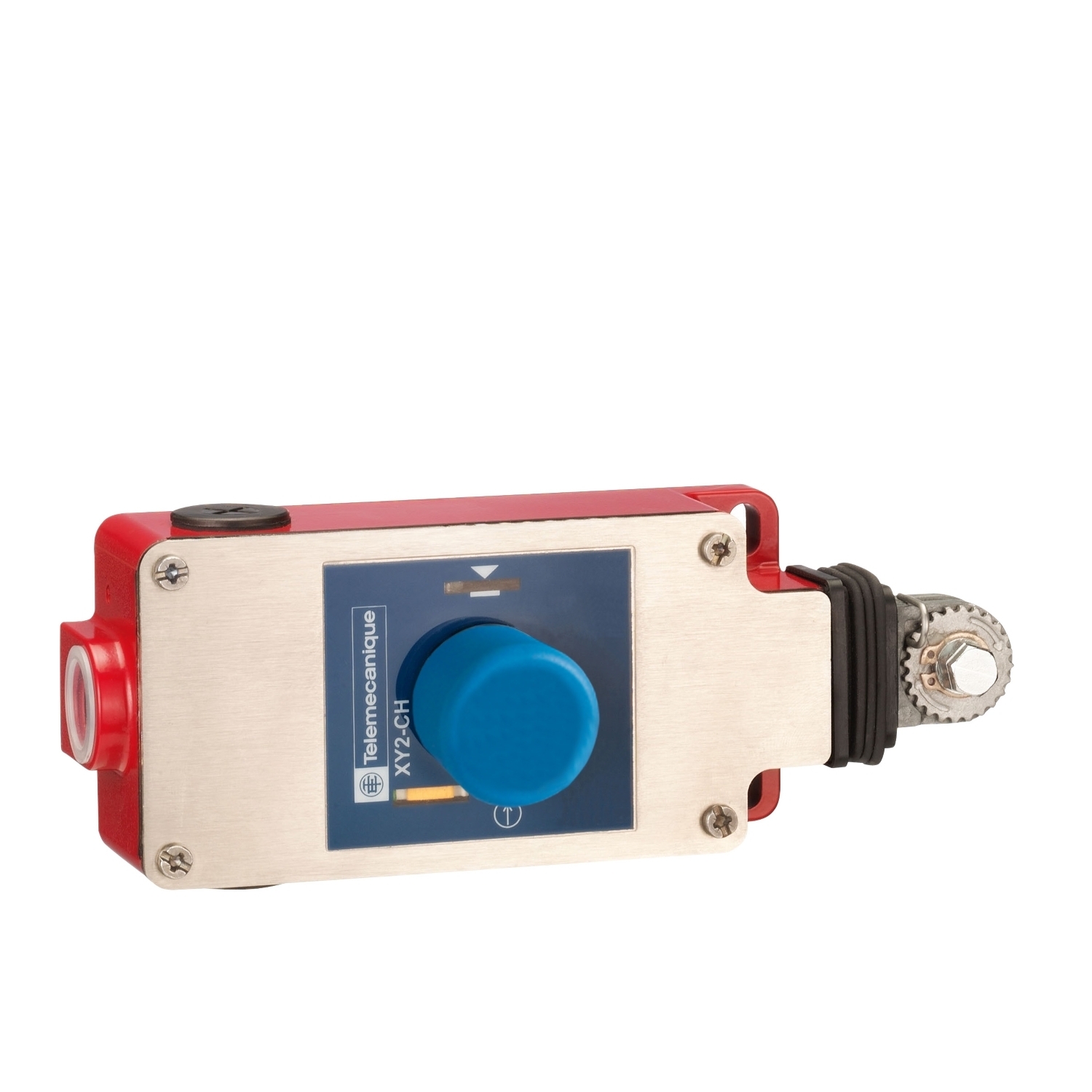 XY2CH13390H7 Preventa Latching Emergency Stop Rope Cable Pull Switch, 300 V AC, 6 A, 1NO-2NC Contact